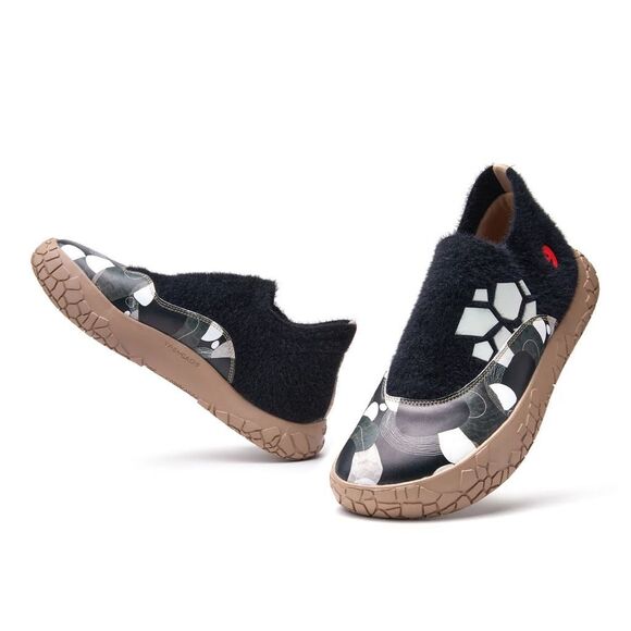 UIN Women's Walking Shoes Slip On Sneaker Toledo (MIDNIGHT PATH TRENCADS) - Picture 6 of 11